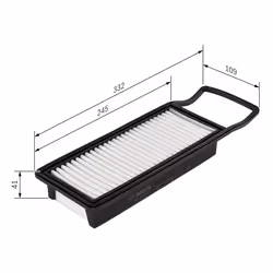 Filtre à air BOSCH 1 987 429 191 - Vue supplémentaire 6
