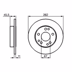 Disque de frein BOSCH 0 986 478 114 avant, plein, 1 pièce - Vue supplémentaire 5