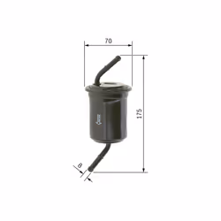 Filtre à carburant BOSCH 0 986 450 108 - Vue supplémentaire 7