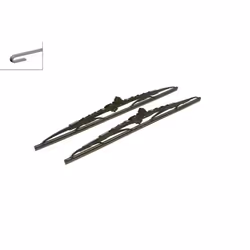 Balai d'essuie-glace BOSCH 3 397 118 542, Twin, 475+450mm, Avant, 2 pièce - Vue supplémentaire 4