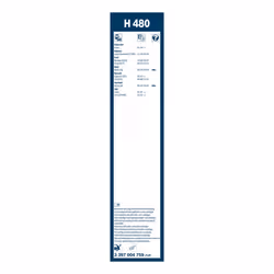 Balai d'essuie-glace BOSCH 3 397 004 759, Twin H480, 475mm, Arrière, 1 pièce - Vue supplémentaire 6