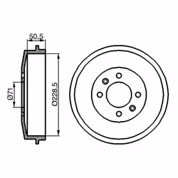 Tambour de frein BOSCH 0 986 477 060 - Vue supplémentaire 5