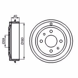 Tambour de frein BOSCH 0 986 477 083 - Vue supplémentaire 7