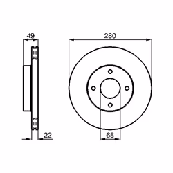 Disque de frein BOSCH 0 986 478 728 avant, ventilé, 1 pièce - Vue supplémentaire 7