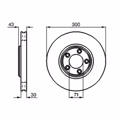 Disque de frein BOSCH 0 986 478 778 avant, ventilé, 1 pièce - Vue supplémentaire 7