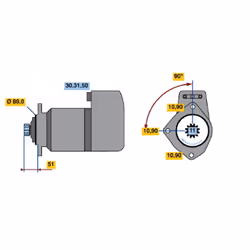 Démarreur BOSCH 0 986 011 480 - Vue supplémentaire 5