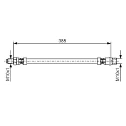 Flexible de frein BOSCH 1 987 476 439