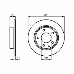 Disque de frein BOSCH 0 986 478 633 arrière, plein, 1 pièce - Vue supplémentaire 7