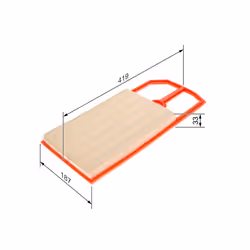 Filtre à air BOSCH 1 457 433 716 - Vue supplémentaire 7