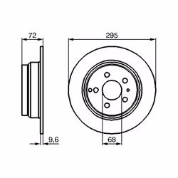 Disque de frein BOSCH 0 986 478 628, arrière, plein, 1 pièce - Vue supplémentaire 7
