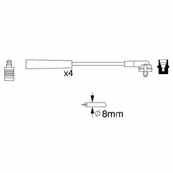 Faisceau d'allumage BOSCH 0 986 356 700 - Vue supplémentaire 6