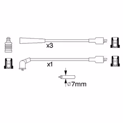 Faisceau d'allumage BOSCH 0 986 356 710 - Vue supplémentaire 6