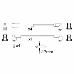 Faisceau d'allumage BOSCH 0 986 356 719 - Vue supplémentaire 6