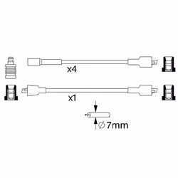 Faisceau d'allumage BOSCH 0 986 356 732 - Vue supplémentaire 6
