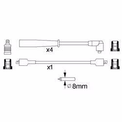 Faisceau d'allumage BOSCH 0 986 356 774 - Vue supplémentaire 6