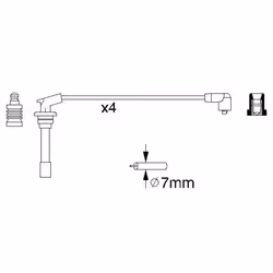Faisceau d'allumage BOSCH 0 986 356 867 - Vue supplémentaire 6