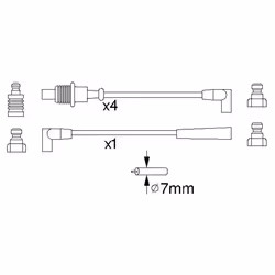 Faisceau d'allumage BOSCH 0 986 356 883 - Vue supplémentaire 6