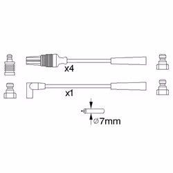 Faisceau d'allumage BOSCH 0 986 356 889 - Vue supplémentaire 6