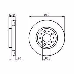 Disque de frein BOSCH 0 986 478 603, avant, ventilé , 1 pièce - Vue supplémentaire 7