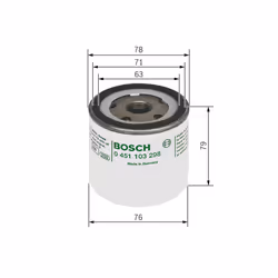 Filtre à huile BOSCH 0 451 103 298 - Vue supplémentaire 6