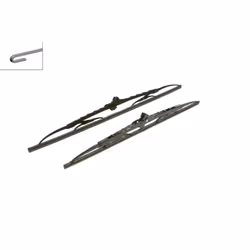 Balai d'essuie-glace BOSCH 3 397 001 727, Twin, 550+475mm, Avant, 2 pièce - Vue supplémentaire 4