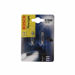 Ampoule secondaire BOSCH C5W Pure Light 12V/5W, 2 pièce