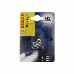 Ampoule halogène BOSCH H3 Pure Light 12V, 55W, 1 pièce