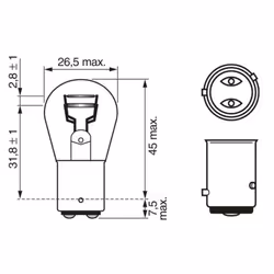Ampoule BOSCH P21/4W Pure Light 12V/4/21W, 2 pièce - Vue supplémentaire 7