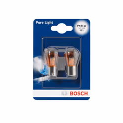 Ampoule secondaire BOSCH PY21W Pure Light 12V/21W, 2 pièce