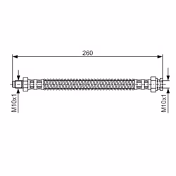 Flexible de frein BOSCH 1 987 476 522