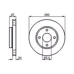 Disque de frein BOSCH 0 986 478 170, avant, ventilé , 1 pièce - Vue supplémentaire 7