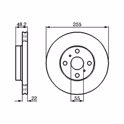 Disque de frein BOSCH 0 986 478 578, avant, ventilé , 1 pièce - Vue supplémentaire 7