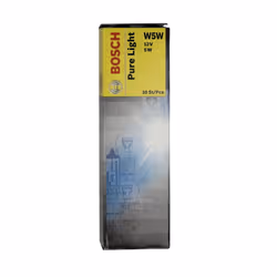 Ampoule secondaire BOSCH W5W Pure Light 12V, 5W, 10 pièce