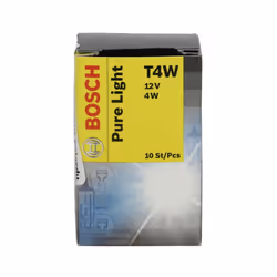 Ampoule secondaire BOSCH T4W Pure Light 12V, 4W, 10 pièce