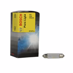 Ampoule secondaire BOSCH C10W Pure Light 12V, 10W, 10 pièce