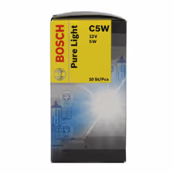 Ampoule secondaire BOSCH C5W Pure Light 12V, 5W, 10 pièce