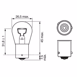 Ampoule secondaire BOSCH PY21W Pure Light 12V, 21W, 10 pièce - Vue supplémentaire 8