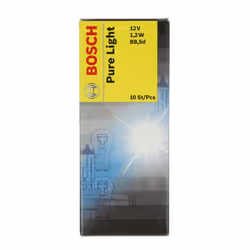 Ampoule secondaire BOSCH PBX5 Pure Light 12V, 1,2W, 10 pièce
