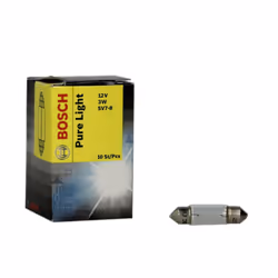 Ampoule secondaire BOSCH C3W Pure Light 12V, 3W, 10 pièce