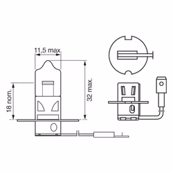 Ampoule halogène BOSCH H3 Trucklight 24V, 70W, 1 pièce - Vue supplémentaire 7