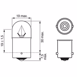 Ampoule secondaire BOSCH R5W Trucklight 24V, 5W, 10 pièce - Vue supplémentaire 8