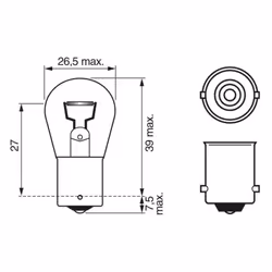 Ampoule secondaire BOSCH W18W Trucklight 24V, 18W, 1 pièce - Vue supplémentaire 6