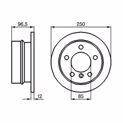 Disque de frein BOSCH 0 986 478 863 arrière, plein, à haute teneur en carbone, 1 pièce - Vue supplémentaire 7