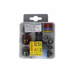 Jeu d'ampoules BOSCH H4 Maxibox +P21W R5W T4W PY21W P21/5W W5W C5W 1x15A 1x20A