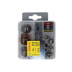 Jeu d'ampoules BOSCH H1 Maxibox +P21W PY21W T4W P21/5W W5W C5W 2x10A 1X15A 1X20