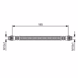Flexible de frein BOSCH 1 987 476 670
