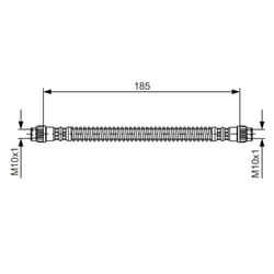 Flexible de frein BOSCH 1 987 476 670
