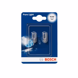 Ampoule secondaire BOSCH W3W Pure Light 12V/3W, 2 pièce