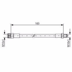 Flexible de frein BOSCH 1 987 476 230