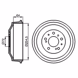 Tambour de frein BOSCH 0 986 477 031 - Vue supplémentaire 5